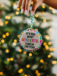 Needlepoint Ornament - Wonderful Time