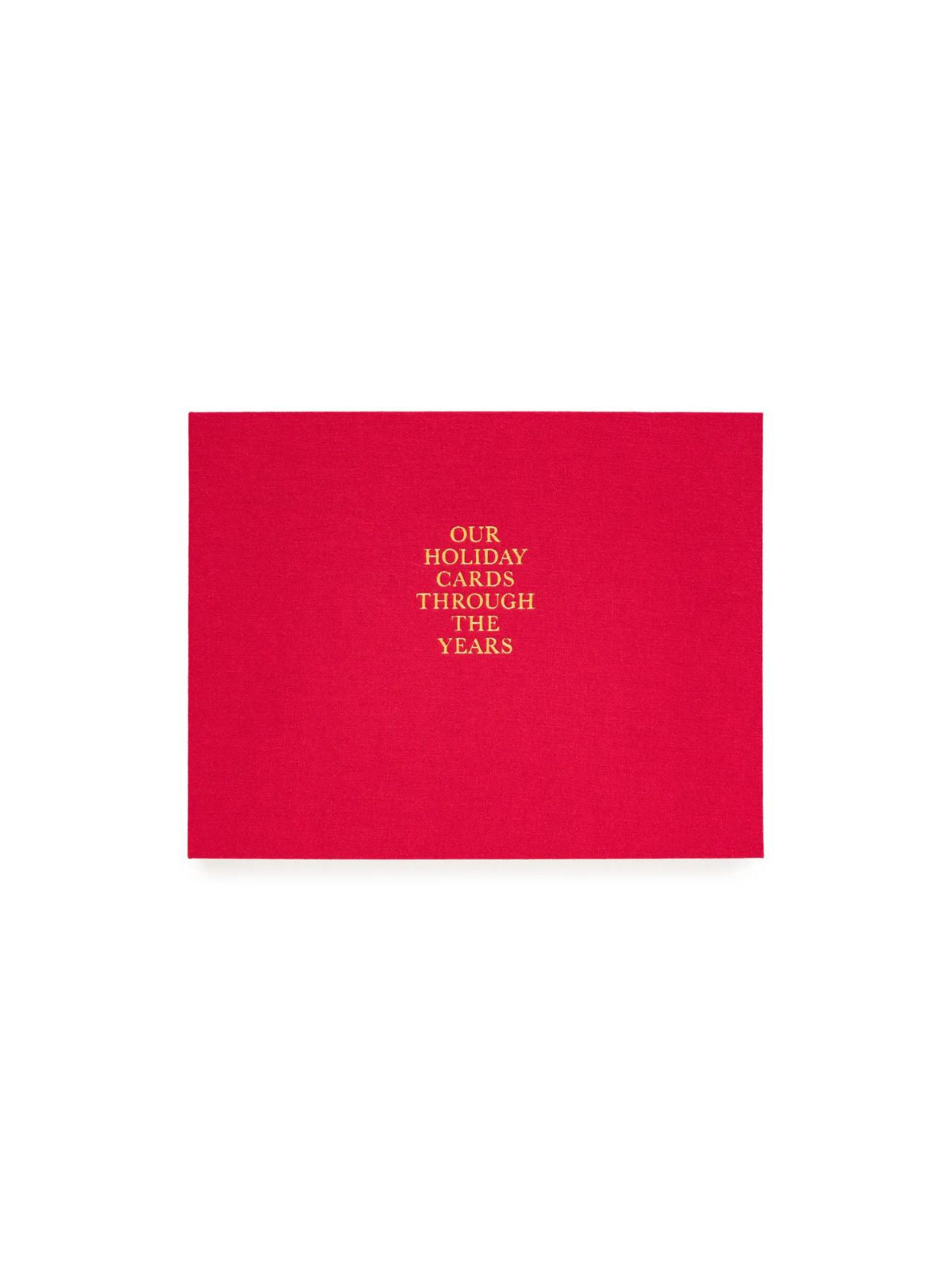 Red Holiday Card Book