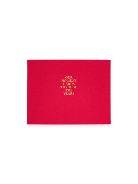 Red Holiday Card Book