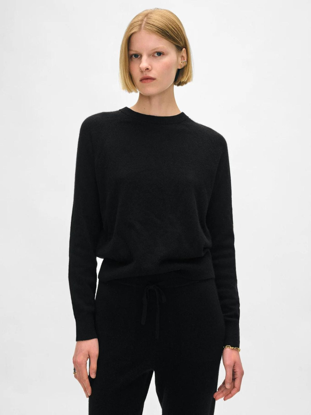 Cashmere Easy Sweatshirt - Black