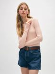 Cotton Ribbed Wide Cuff Top