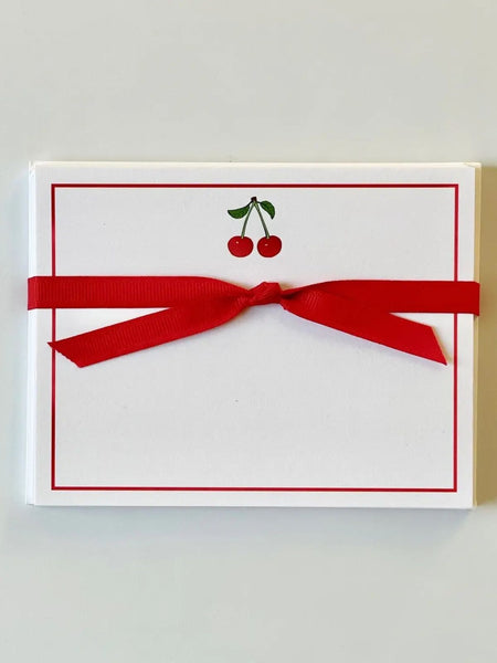 Flat Note Cards - Cherry