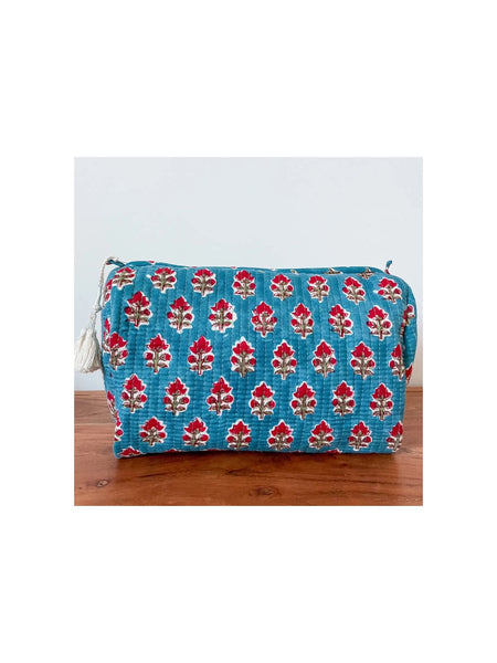 Pouch - Teal Floral