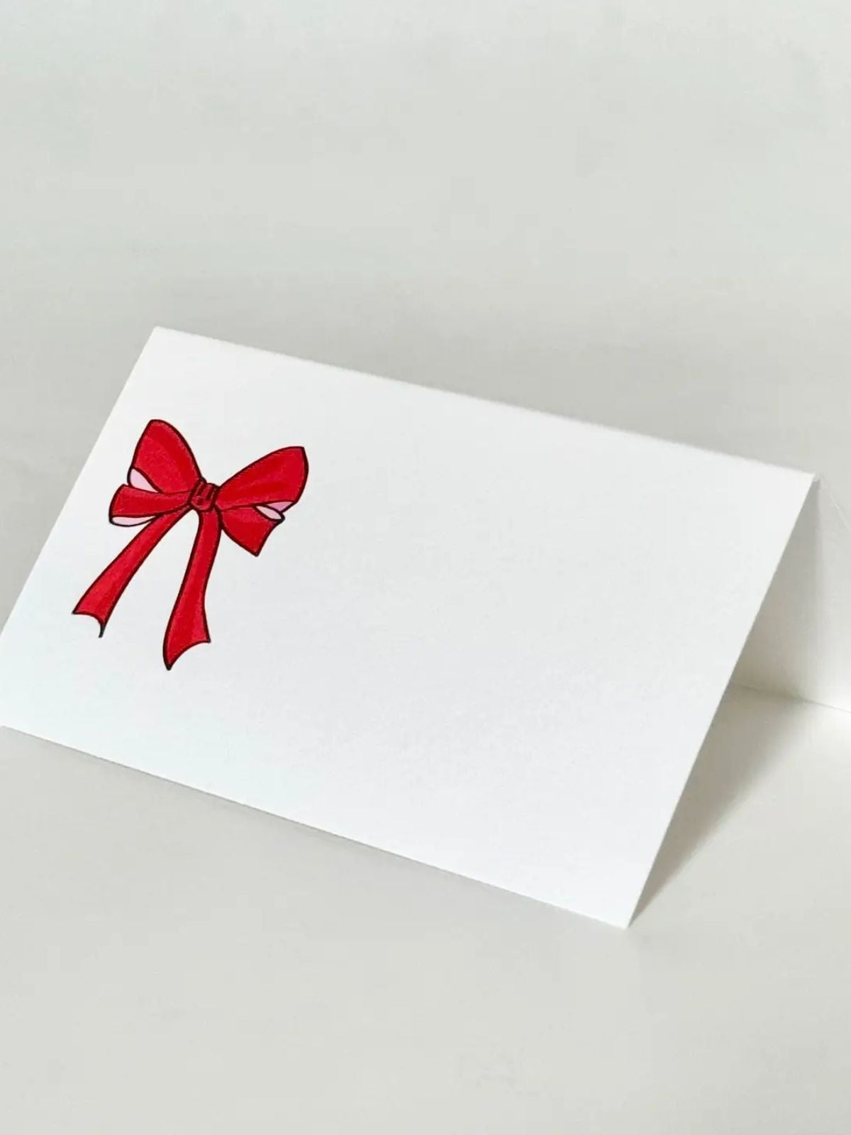 Place Cards - Red Bow