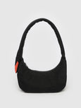 Small Nylon Crescent Bag - Swan Black