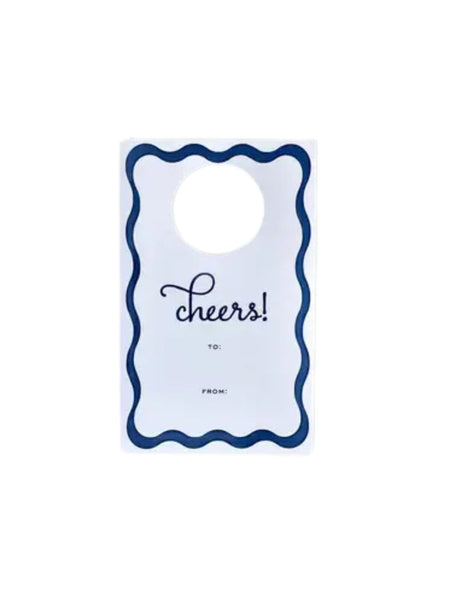 Wine Tags - Navy Cheers