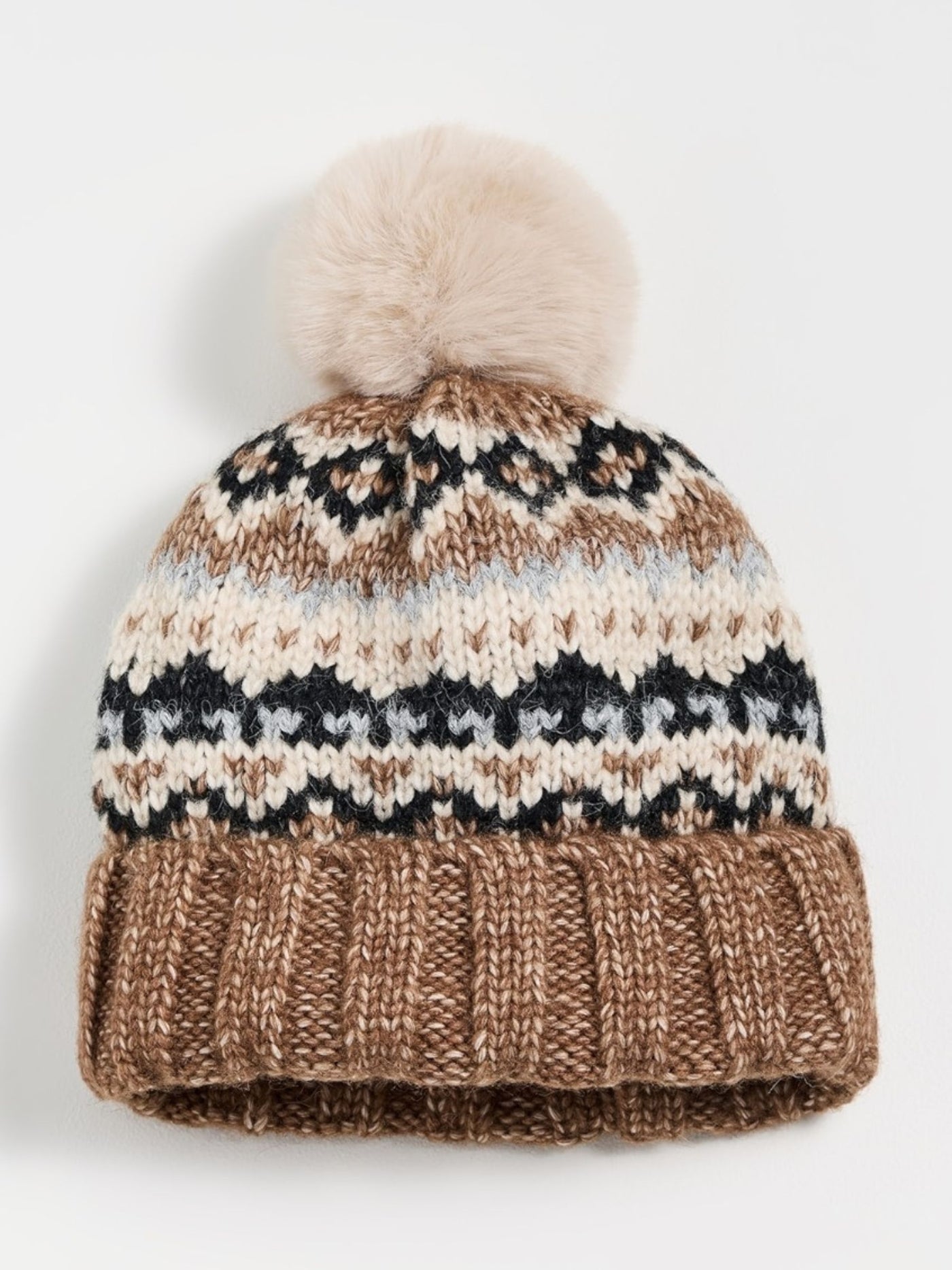 Fair Isle Pom Beanie