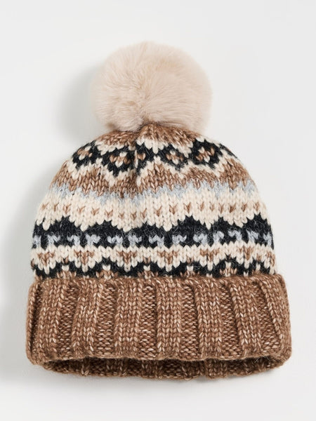 Fair Isle Pom Beanie