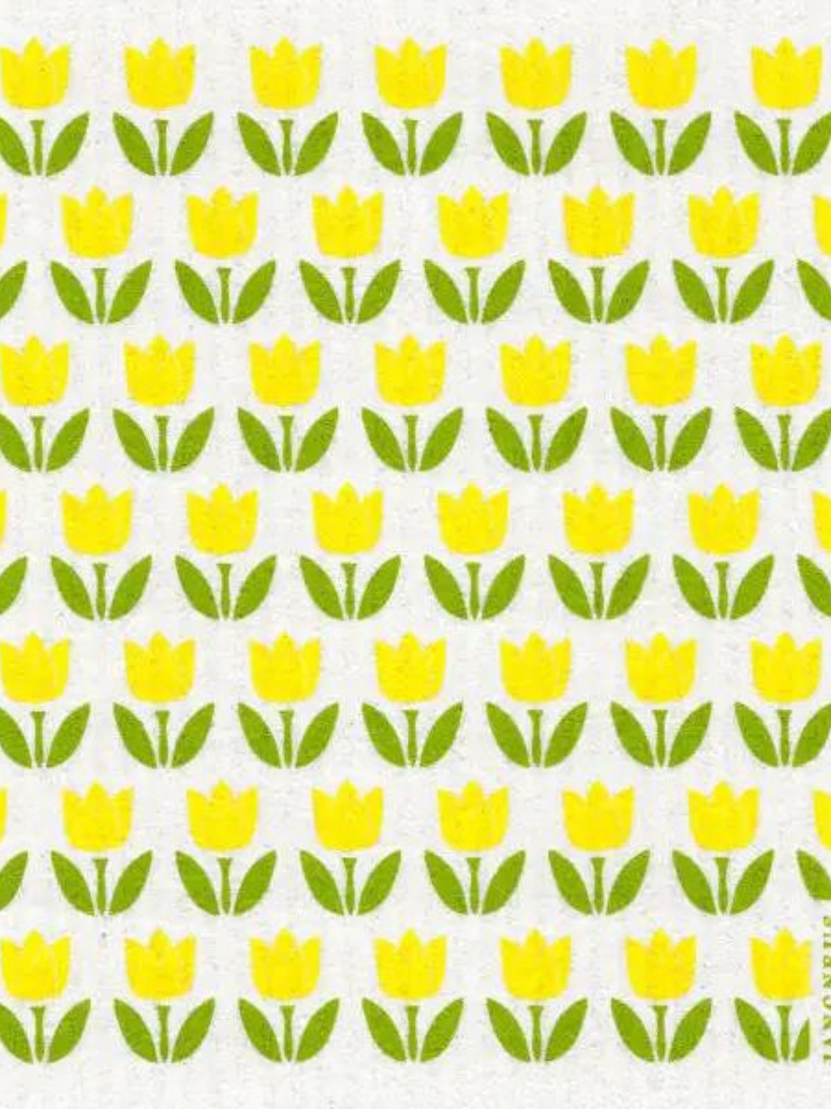 Swedish Dishcloth - Yellow Tulips