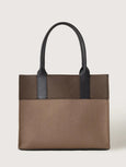 Merino Wool Midi Tote - Cumin / Tobacco Black