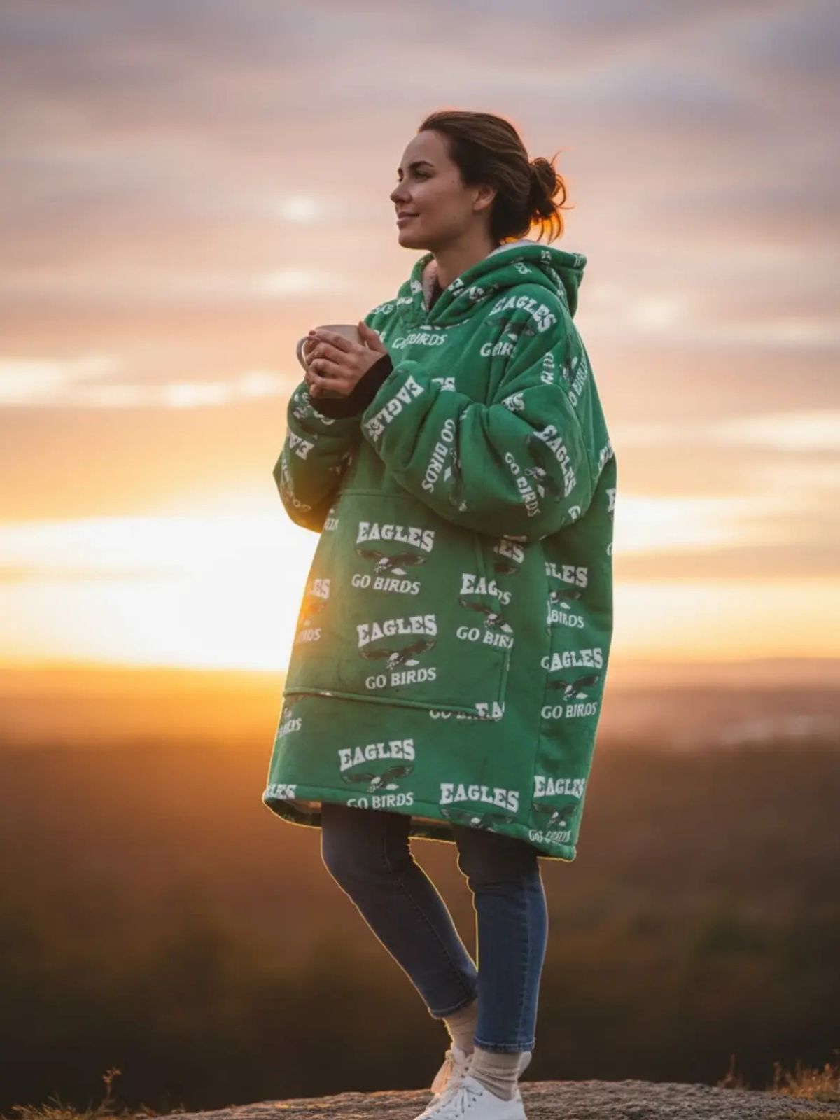 Philadelphia Eagles One Size Hooded Fleece