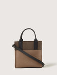 Merino Wool Mini Tote - Cumin / Tobacco Black