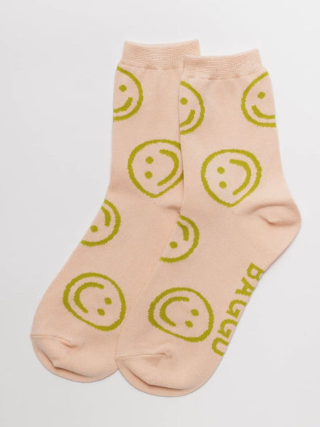 Crew Socks - Pink Happy