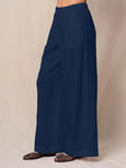 Linen Trouser Pants - Navy