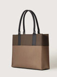 Merino Wool Midi Tote - Cumin / Tobacco Black