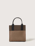 Merino Wool Mini Tote - Cumin / Tobacco Black