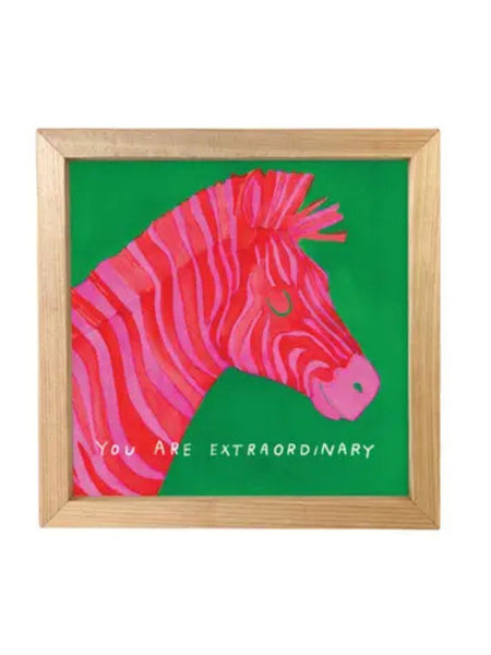 Framed Art - Zebra