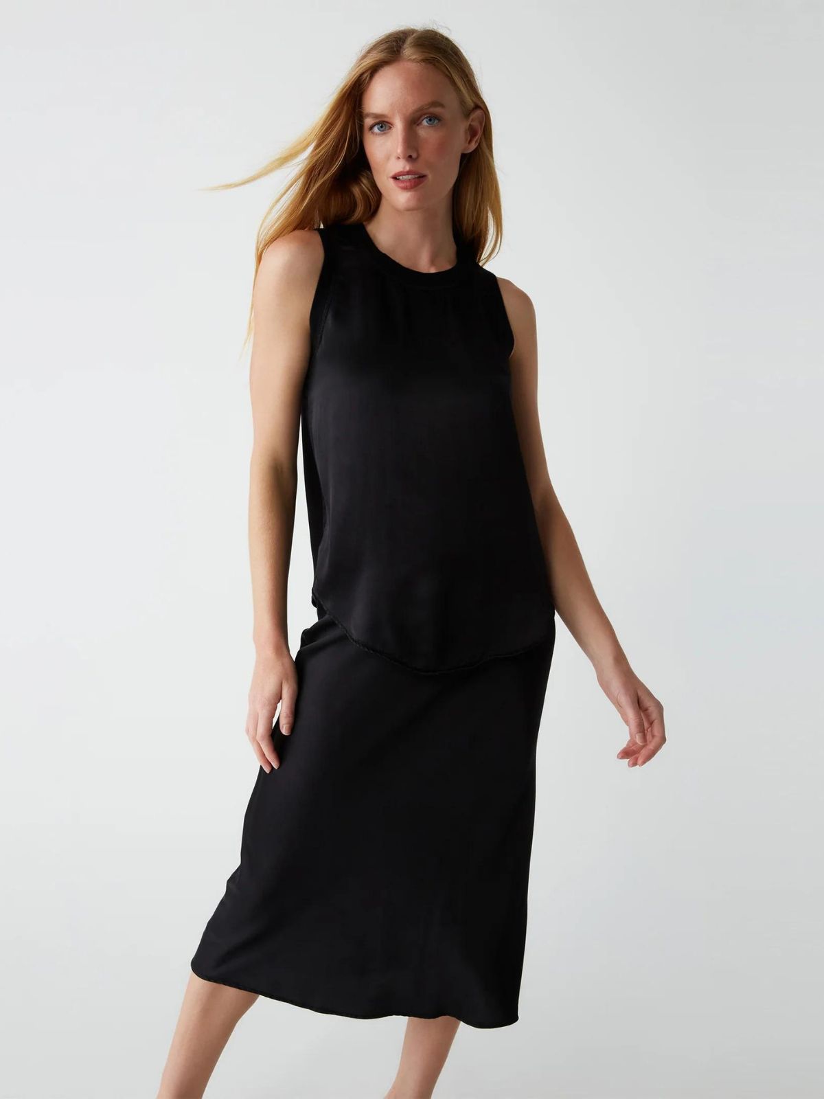 Leila Midi Skirt - Black