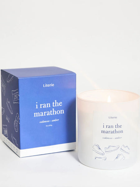 i ran the marathon candle