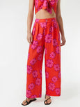 Linen Campbell Pants - Scarlet