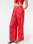 Linen Campbell Pants - Scarlet