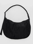 Large Nylon Crescent Bag - Black