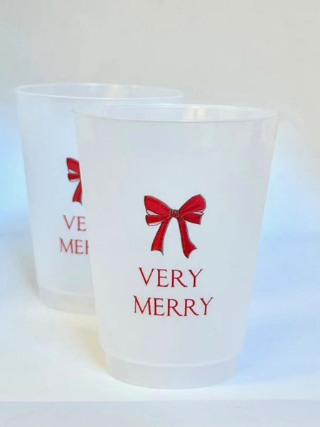 Frosted Cups - Very Merry