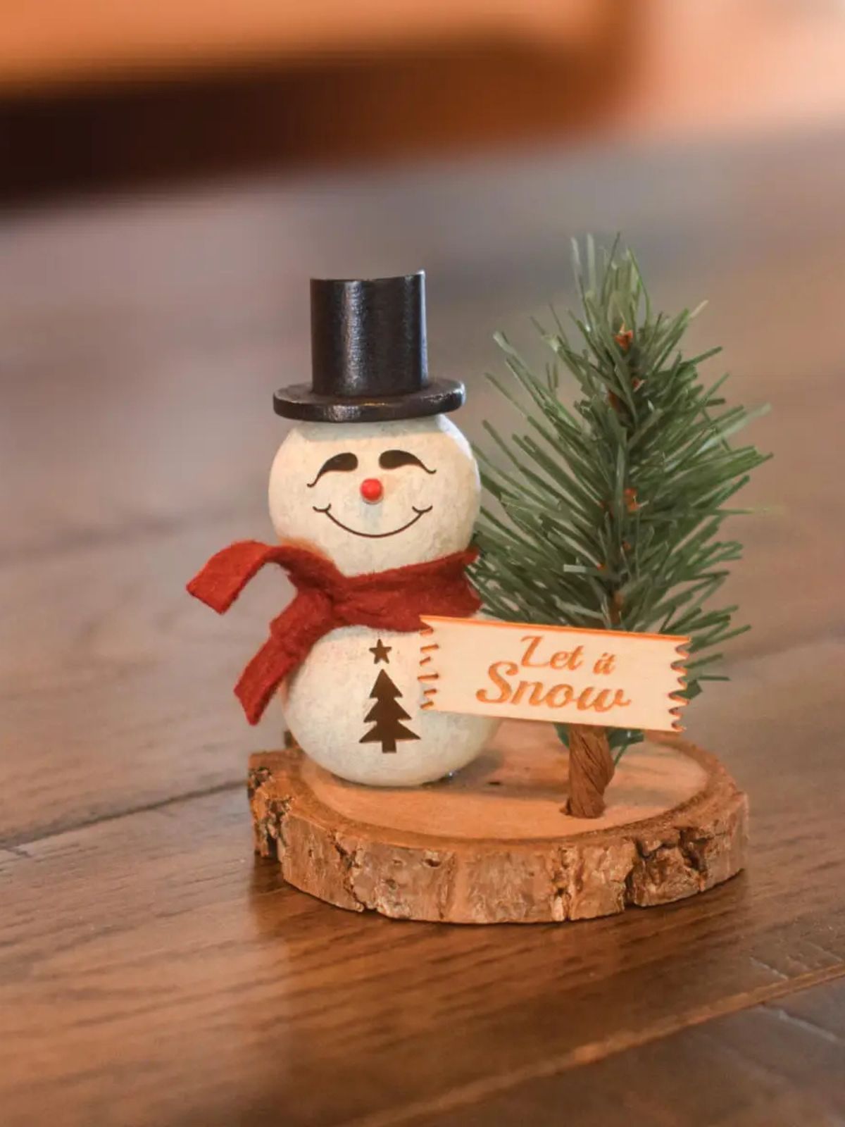 Easton Snowman Gourd Scene