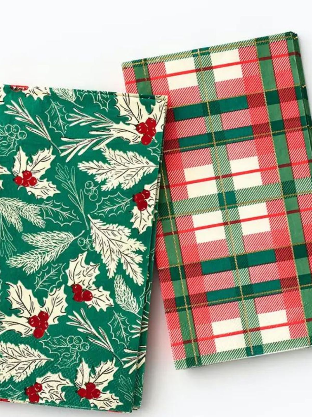 Holiday Plaid Disposable Napkin