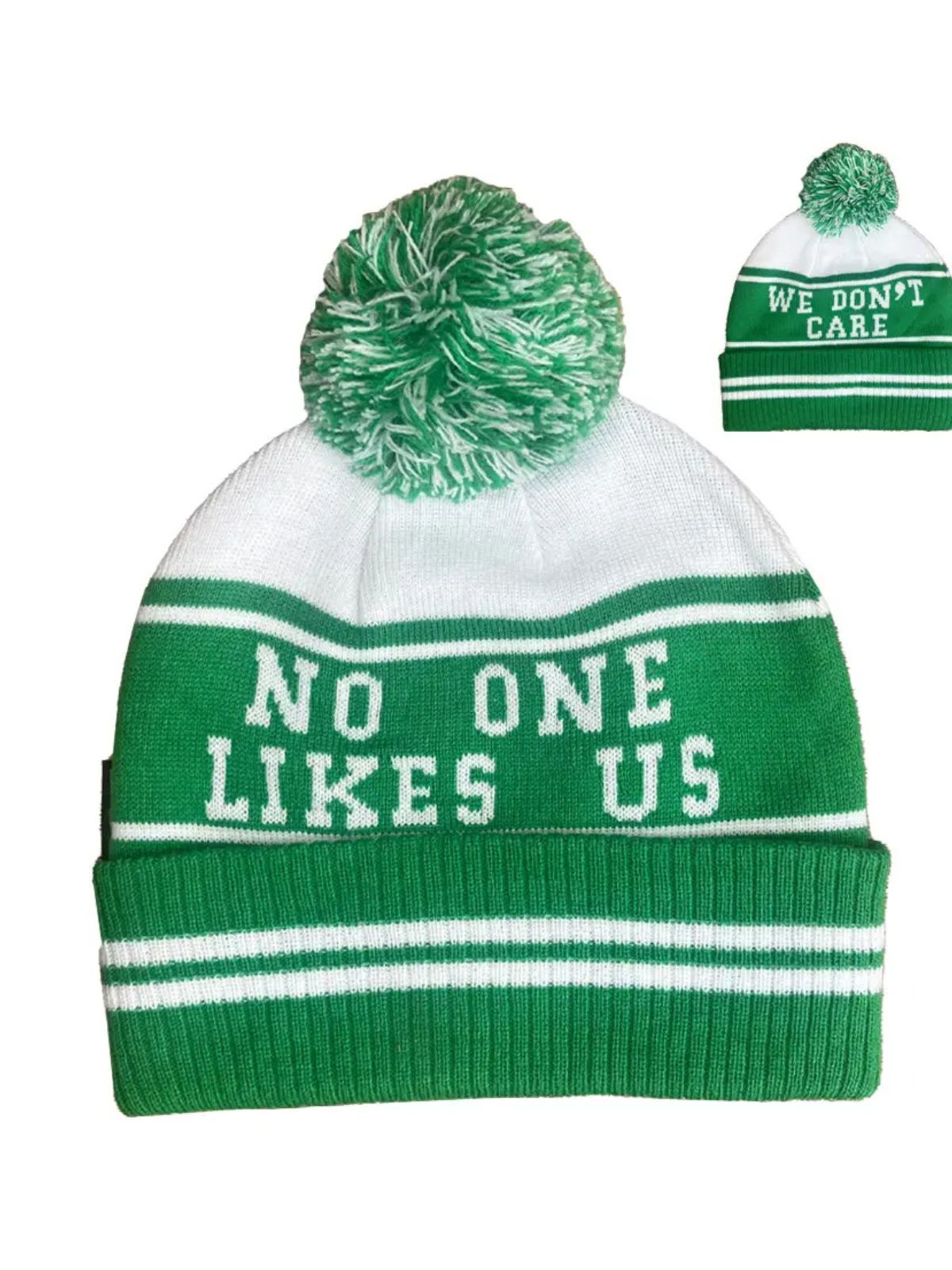 No One Likes Us, We Don't Care Beanie - White