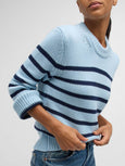 Alise Sweater - Navy Stripe