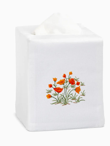 Tissue Box Cover-Poppies