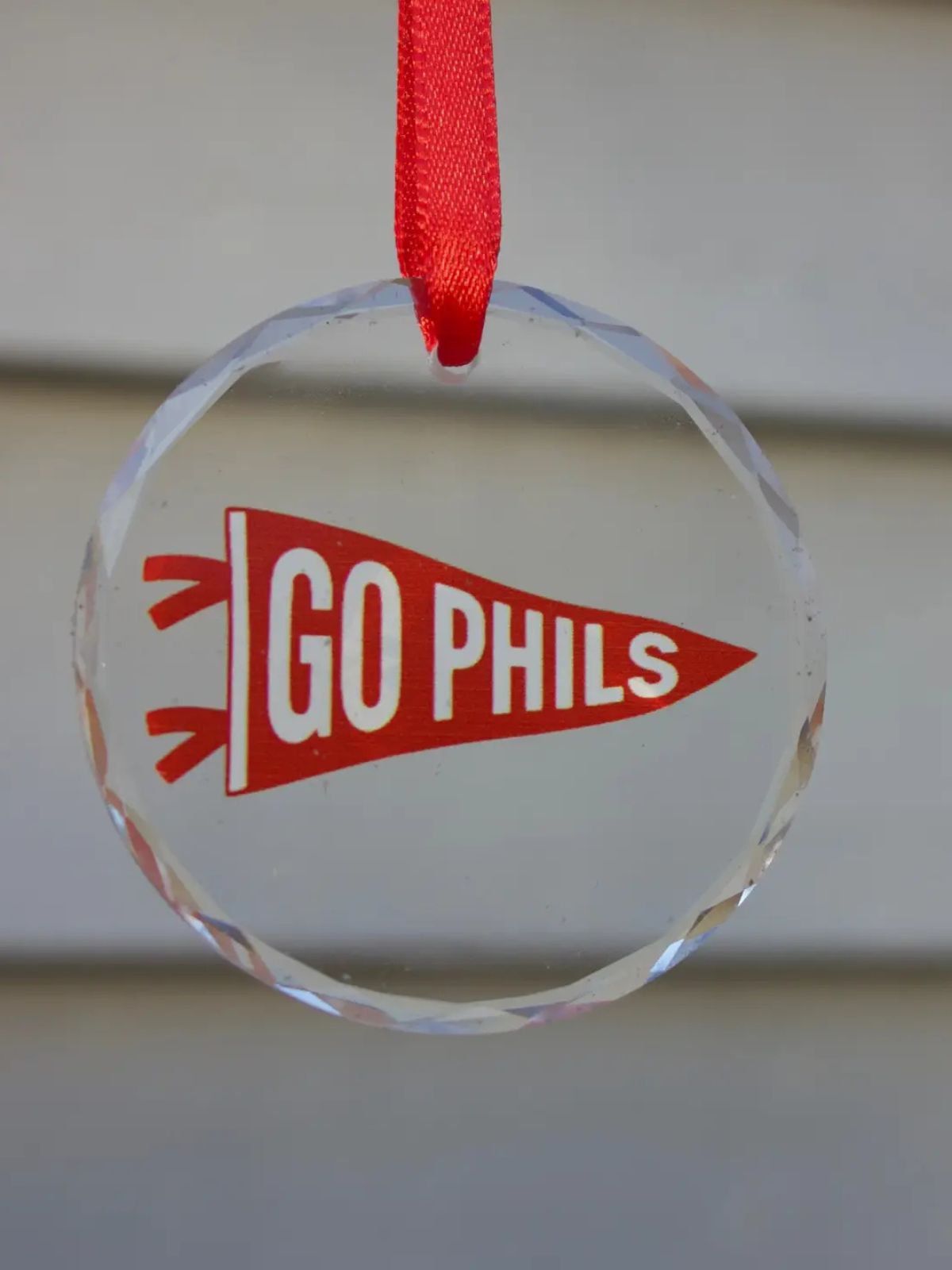 Glass Ornament - Go Phils