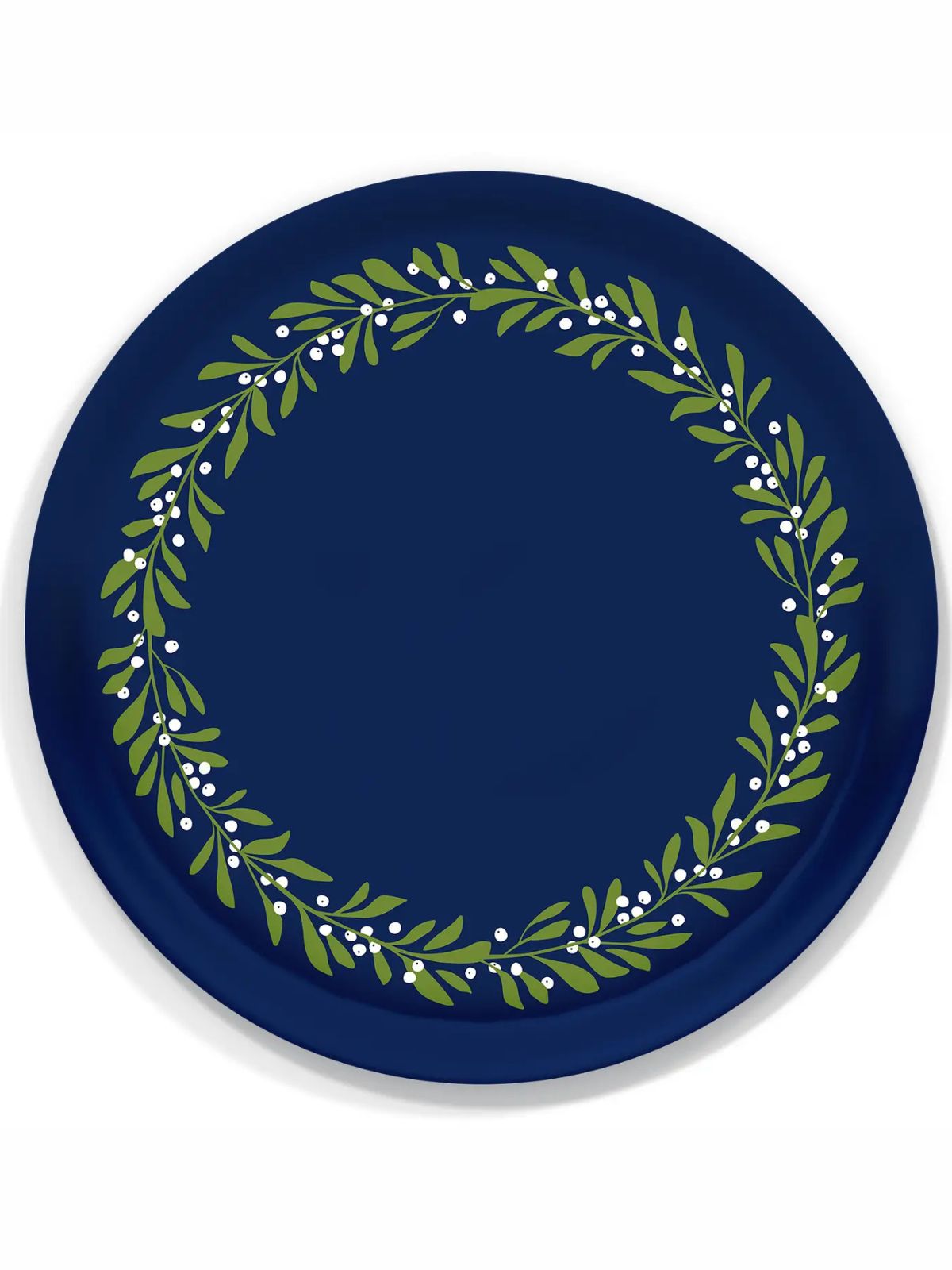 Holiday Winter Round Tray