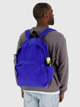 Large Nylon Backpack - Lapis