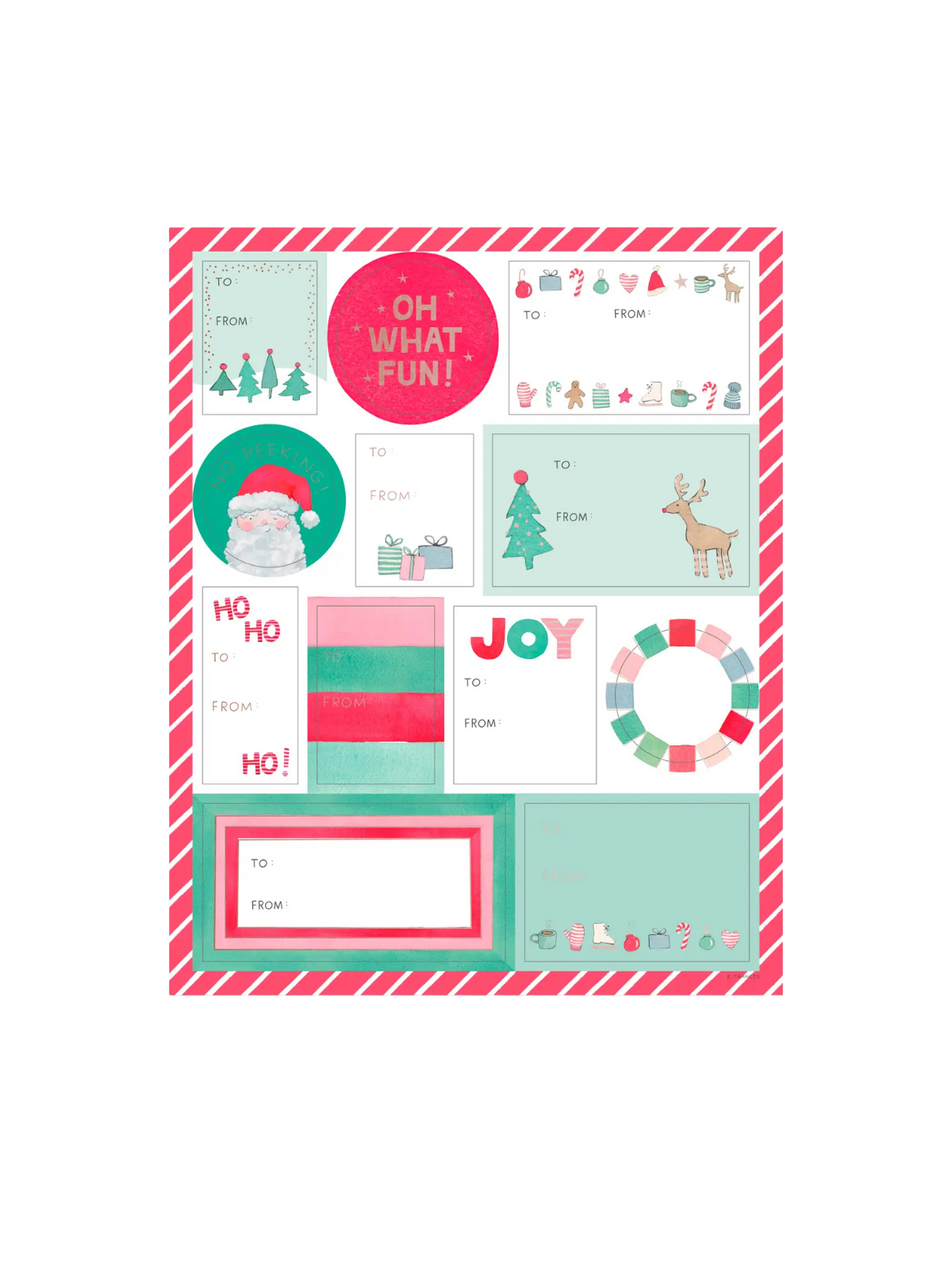 Gift Labels Sticker Sheets