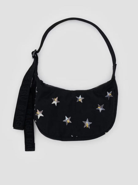 Small Nylon Crescent Bag - Stars