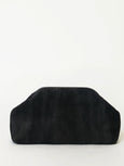 Rowe Suede Clutch - Black