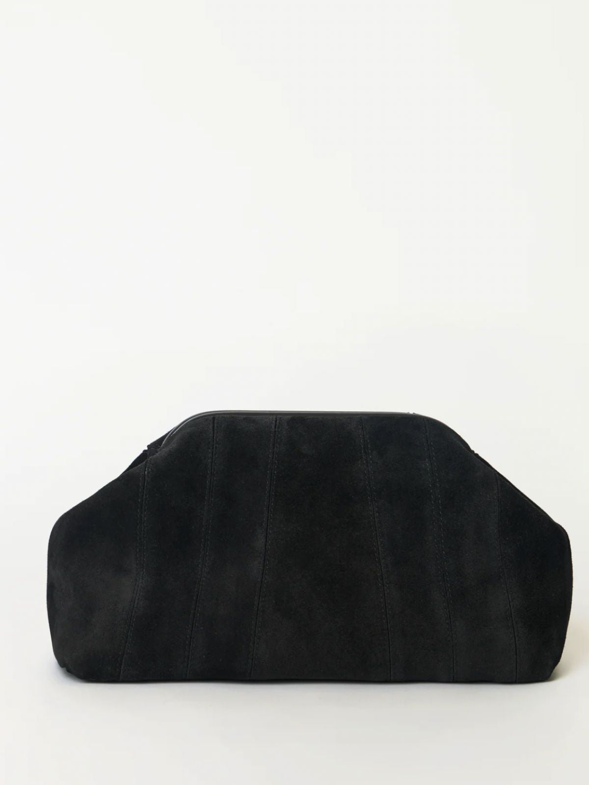 Rowe Suede Clutch - Black