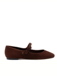 Blair Ballet Flat - Brown Suede