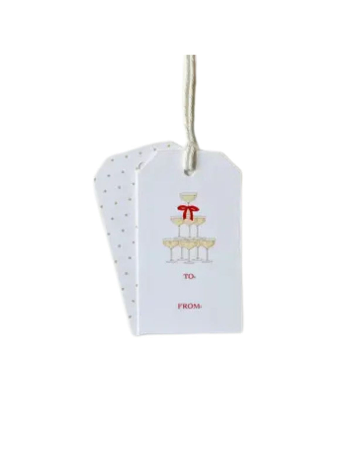 Gift Tag - Champagne Tower