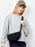 Nylon Crossbody- Black