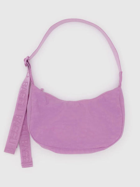 Small Nylon Crescent Bag - Peony