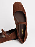 Blair Ballet Flat - Brown Suede