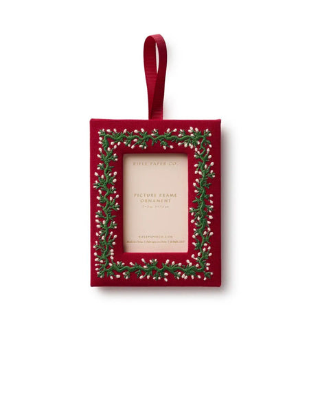 Embroidered Frame Ornament
