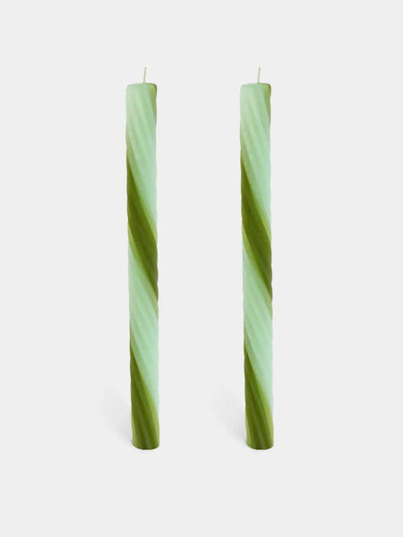 Rope Candle Sticks - Green