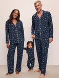 Gisele Printed Long PJ Set - Woodland Pine Navy