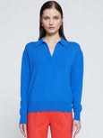 Johnny Collar Sweater - Club Blue