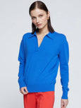 Johnny Collar Sweater - Club Blue