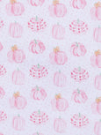 Pumpkins Print Zip Playsuit - Pink